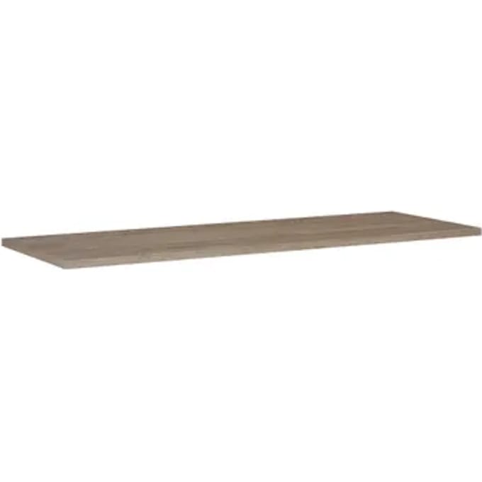 Elita Wastafelblad - Mdf - Pvc - Natuurlijk Eiken - 132,2x46,4cm
