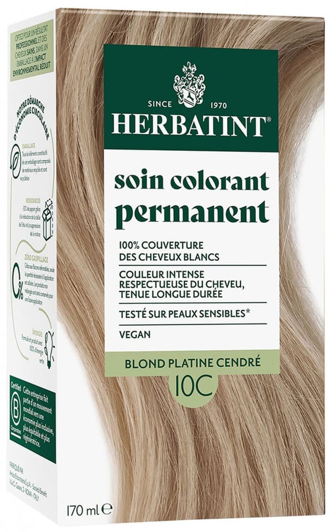 Herbatint Permanente Kleurverzorging 170 ml (Kleuren : 10C platina asblond)