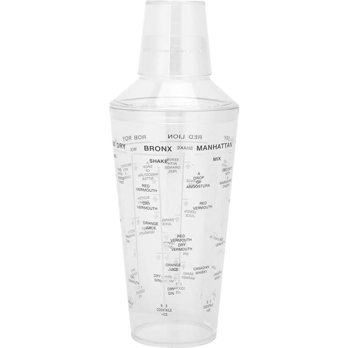 Cocktailshaker Drankmixer Meng- Schudgereedschap Barman Baraccessoires met Schaal white