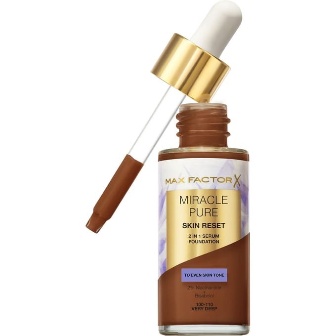 Max Factor Miracle Pure Skin Revival Serumfoundation 30 ml (Verschillende Tinten) - 100-110 Very Deep