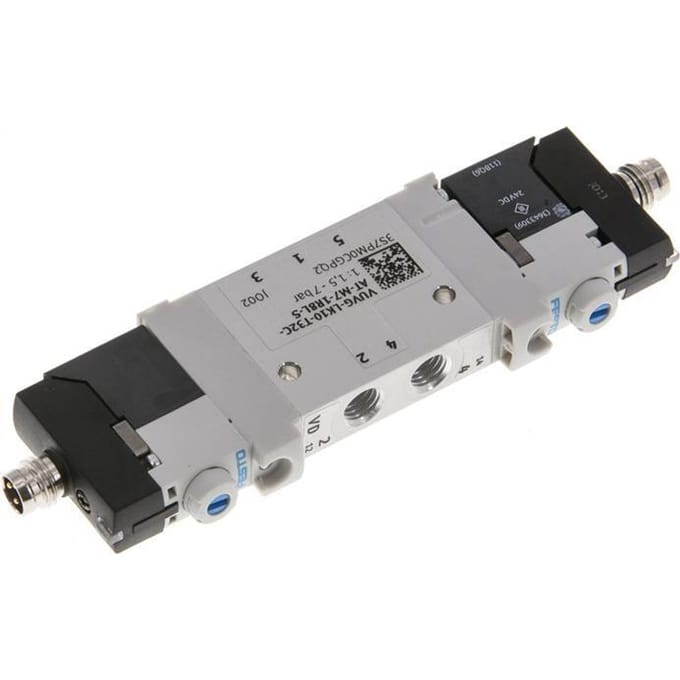 3/2 M7 NC Magneetventiel 24V DC 1.5-7bar/21.0-98psi M8 Plug Festo