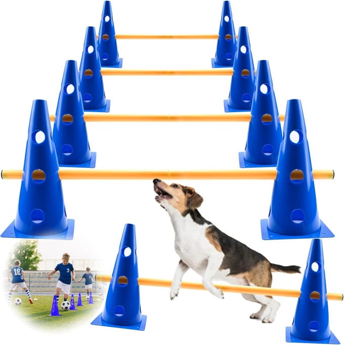 Honden Behendigheidsset met Horden en Kegels voor Training