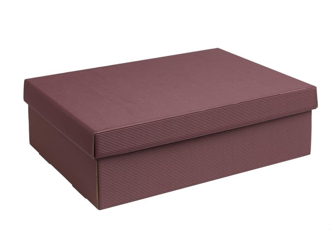 Geschenkdoos met deksel karton BORDEAUX 30,5x21,5x10cm (35 stuks)