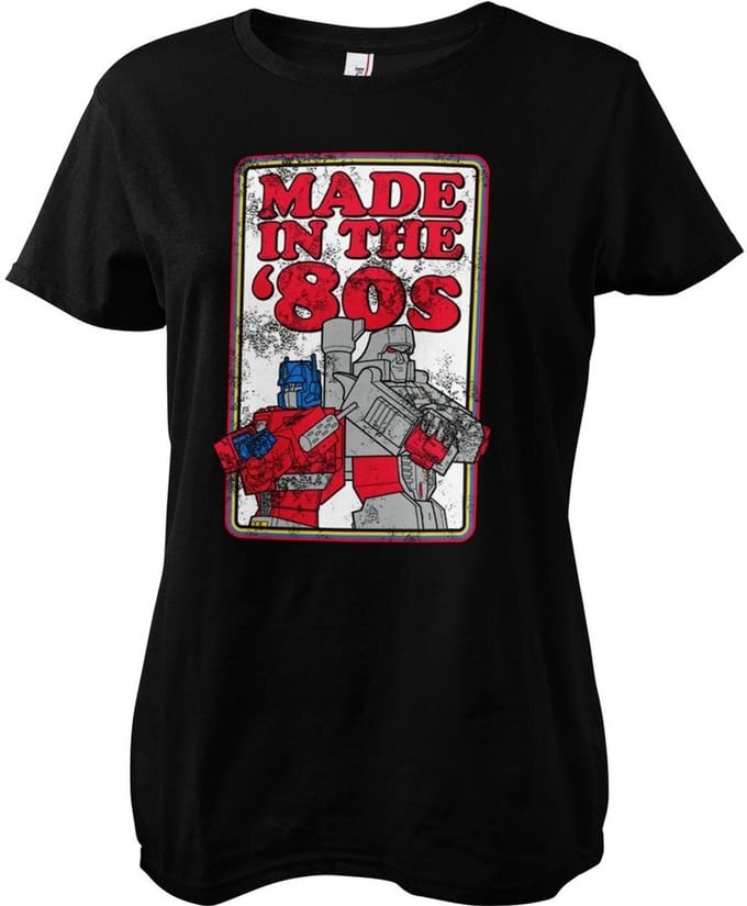 Transformers - Made In The 80S Girly Tee dames-T-shirt, zwart