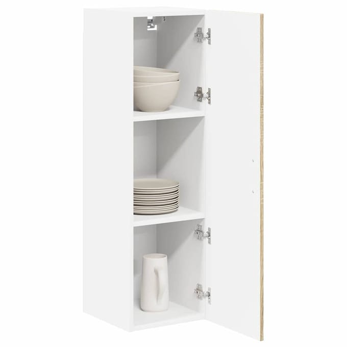 vidaXL - Wandkast - LUCCA - Sonoma - Eiken - 30 - x - 31 - x - 100 - cm - Bewerkt - hout