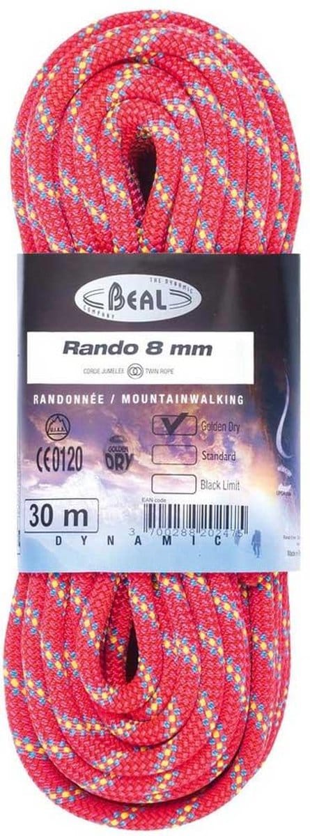 Beal Rando Golden Dry 8 Mm Touw Roze 20 m