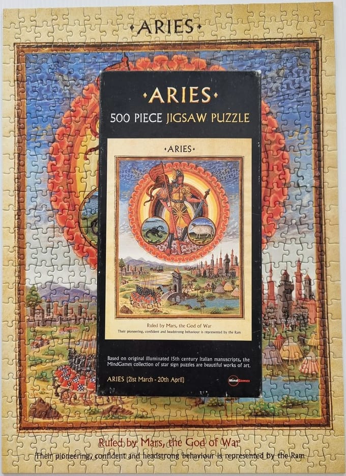 Mind Games Legpuzzel 500 stukjes - Aries 21 Maart / 20 April - Astrologie Puzzel