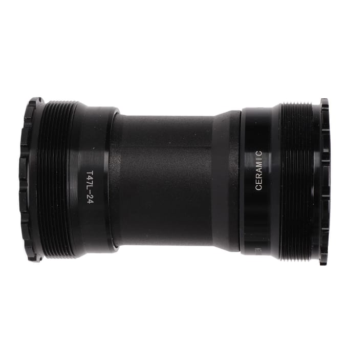 Boîtier de pédalier T47 24 mm avec roulements en céramique pour vélo black