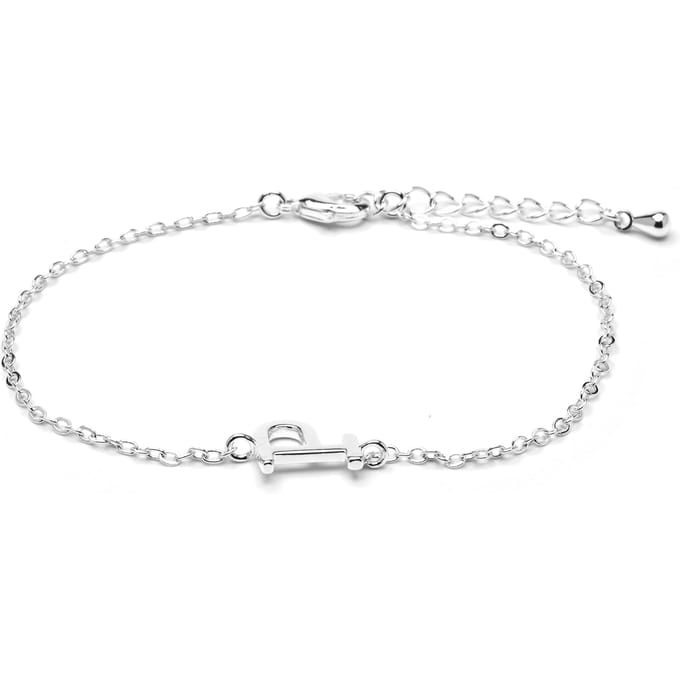 Luxenter Armband met zilveren afwerking - Alphabet
