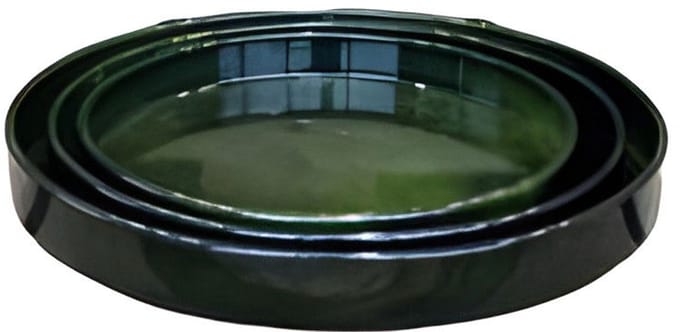Buitengewoon de boet - Schotel Cylinder Vibrant Groen M 28x3,5cm