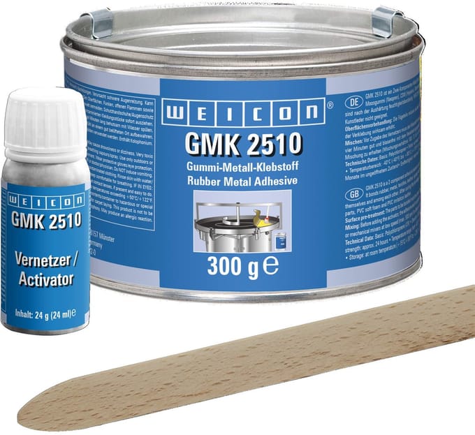 Weicon GMK 2510 – Contactlijm 324 g – Zwarte 2-componentenlijm