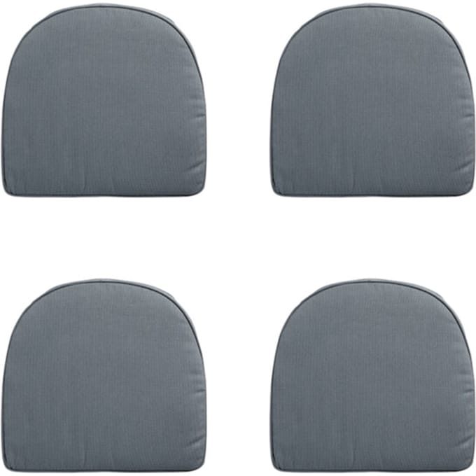 Madison - Zitkussen Wicker York Rib grey - Ca. 48x48 cm - Set van 4
