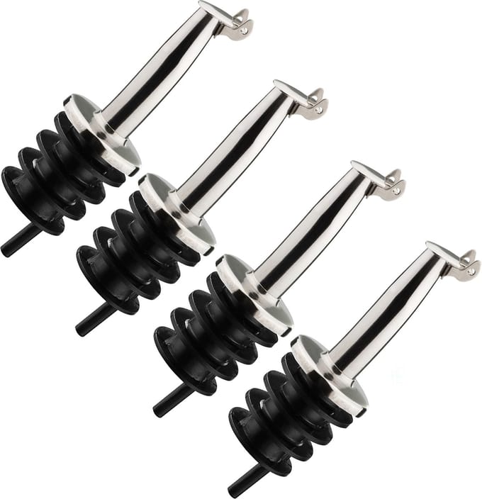 Westmark 4 schenktuit »Inox Gastro«, kort + 4 reserve kurken, 457022E3