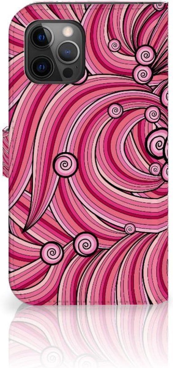 Apple iPhone 12 Pro Max Hoesje Swirl Pink