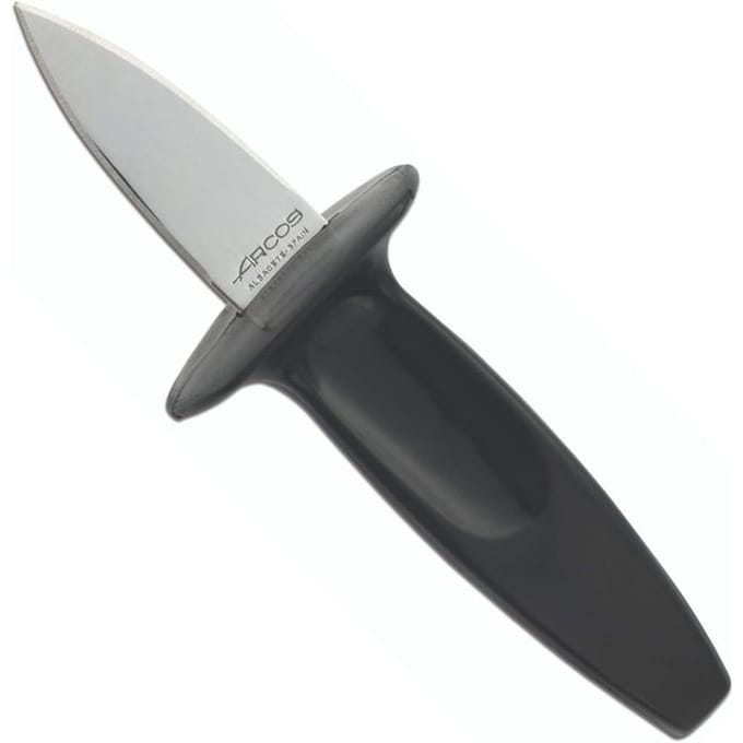 Série Gadgets Arcos, ouvre-huître, lame en acier inoxydable de 60 mm, manche en polypropylène couleur noire