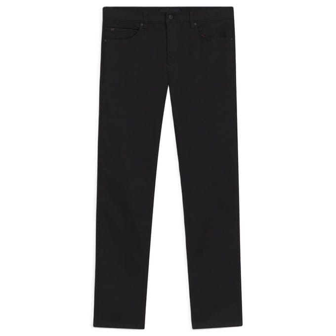 Hugo Slanke herenjeans met 5 zakken (Zwart)