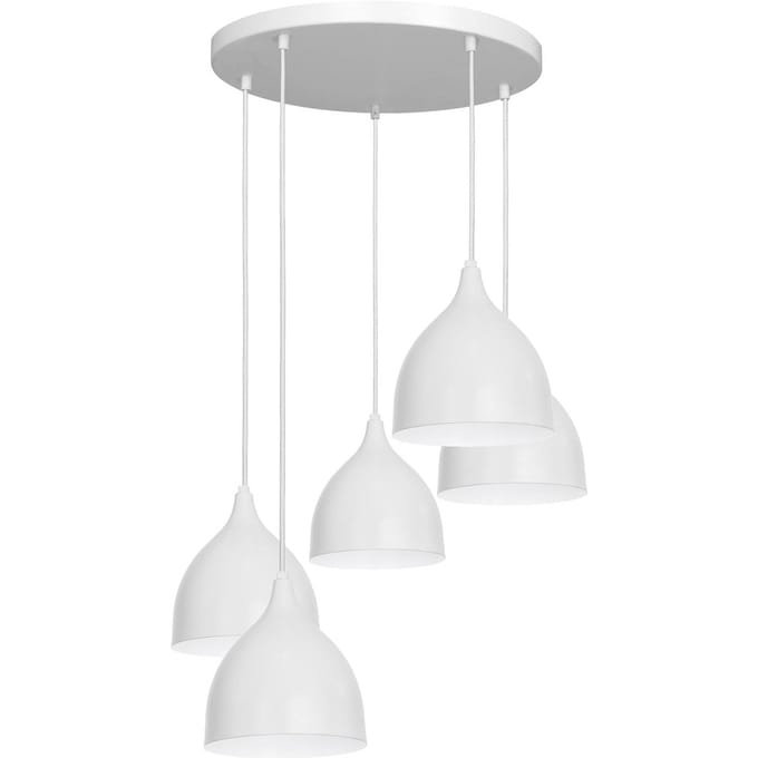 Luminex Hanglamp Nanu 5-lamps rond lichtgrijs