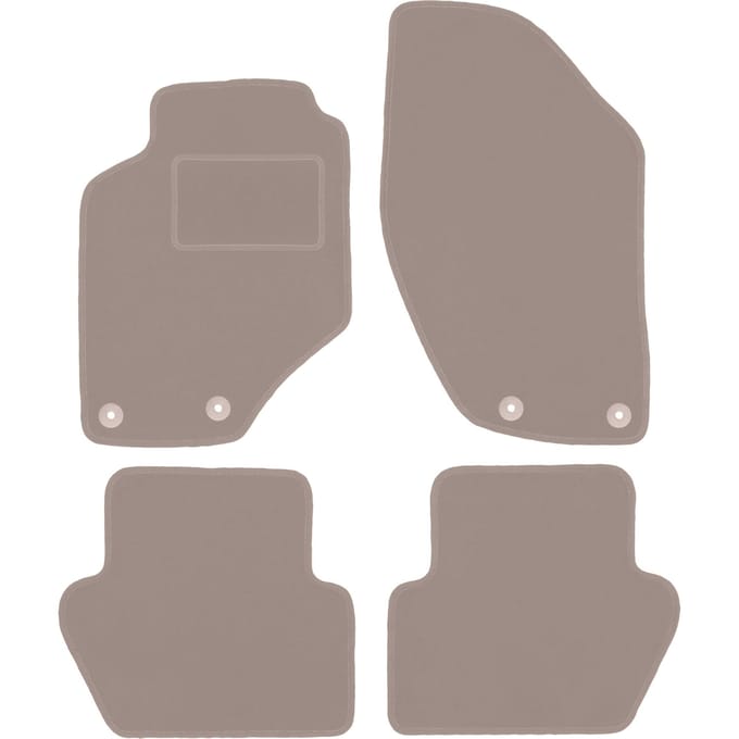 Beige veloursmatten voor: Volvo S70 I sedan (1996-2000)