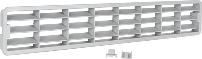 Nedco BV Plintrooster 458x75mm PS, kunststof lichtgrijs