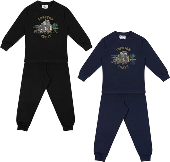Fun2Wear - Tractor Crazy | Navy meisjes jongens - Katoen - Maat 128