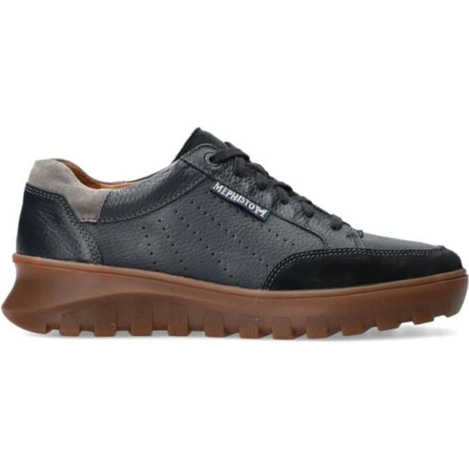 Mephisto Flynn - heren sneaker - Blauw - maat 40.5 (EU) 7 (UK)