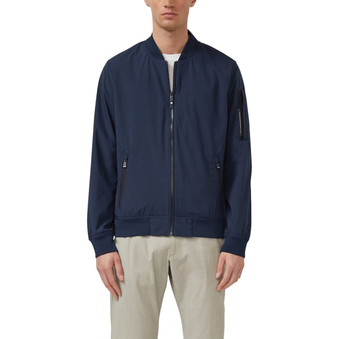 s.Oliver - male - Sportief softshell jack met bomberkraag