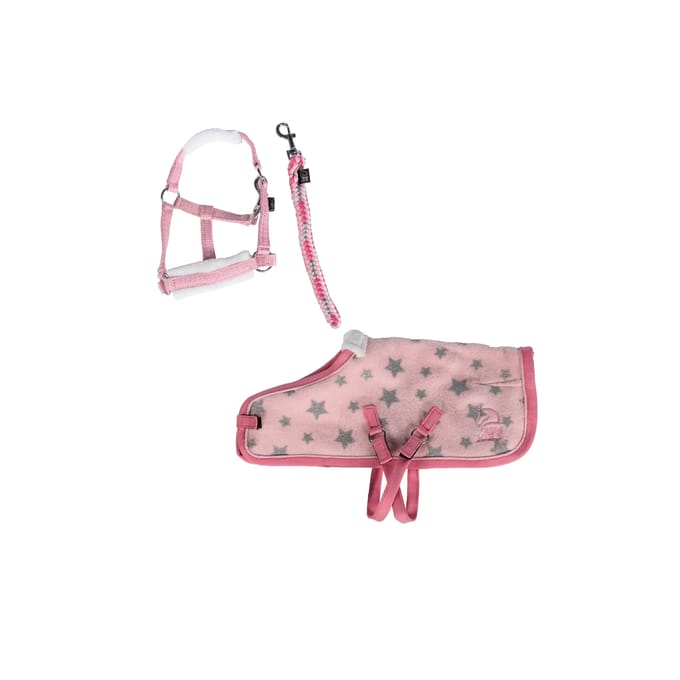 Miniature set voor pluchen pony kind HKM Kids Cuddle Pony