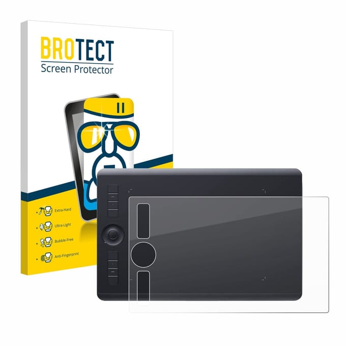 Screenprotector voor Wacom Intuos Pro M (2017) Beschermglas transparant