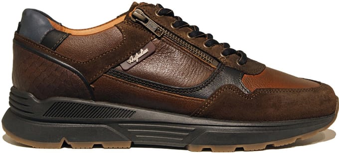 Australian Sneaker Connery Wijdte H 15.1646.03-D43 Cognac Black