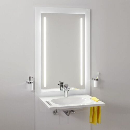 HEWI S 50 washbasin module with mirror S50.01.302010