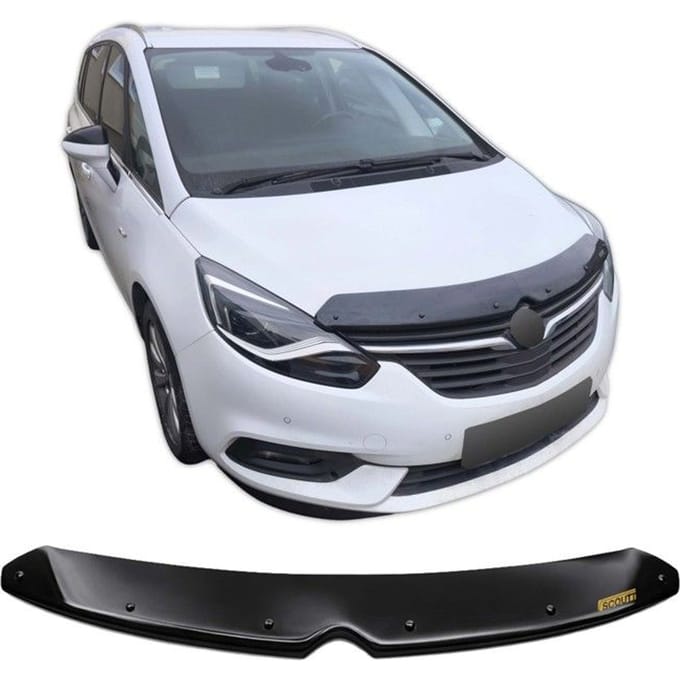 SCOUTT | Bra Capot Déflecteur Protection Pour Opel Zafira C 2011-2019, Aérodynamique, Assemblage Facile, Aucun perçage requis