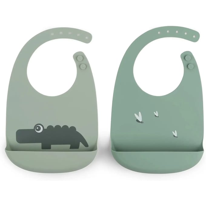 Silicone Slabbetje Baby Done by Deer Croco (x2)