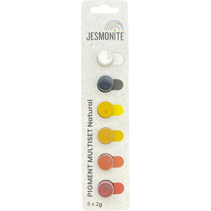 Jesmonite Pigment kleurset, 6 x 2 g - Natuurlijk