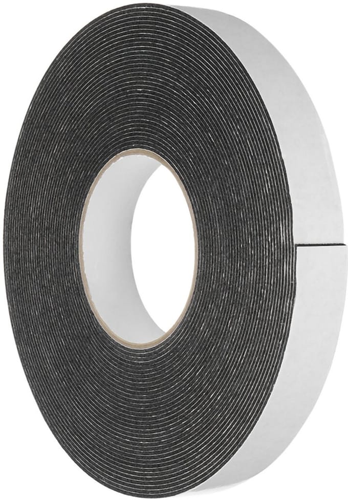 19mm - Dubbelzijdig PE-Schuim Foamtape - Zwart - 50 Meter