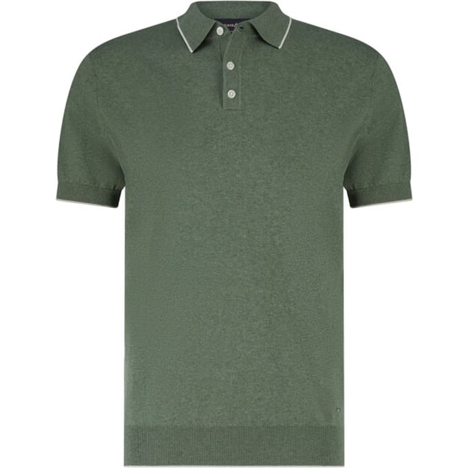 Poloshirt Scotland Blue groen gemêleerd 100% katoen