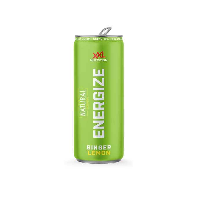 XXL Nutrition Energize Energy Drink Green - Ginger Lemon (Natural) 6 Pack - 330ml