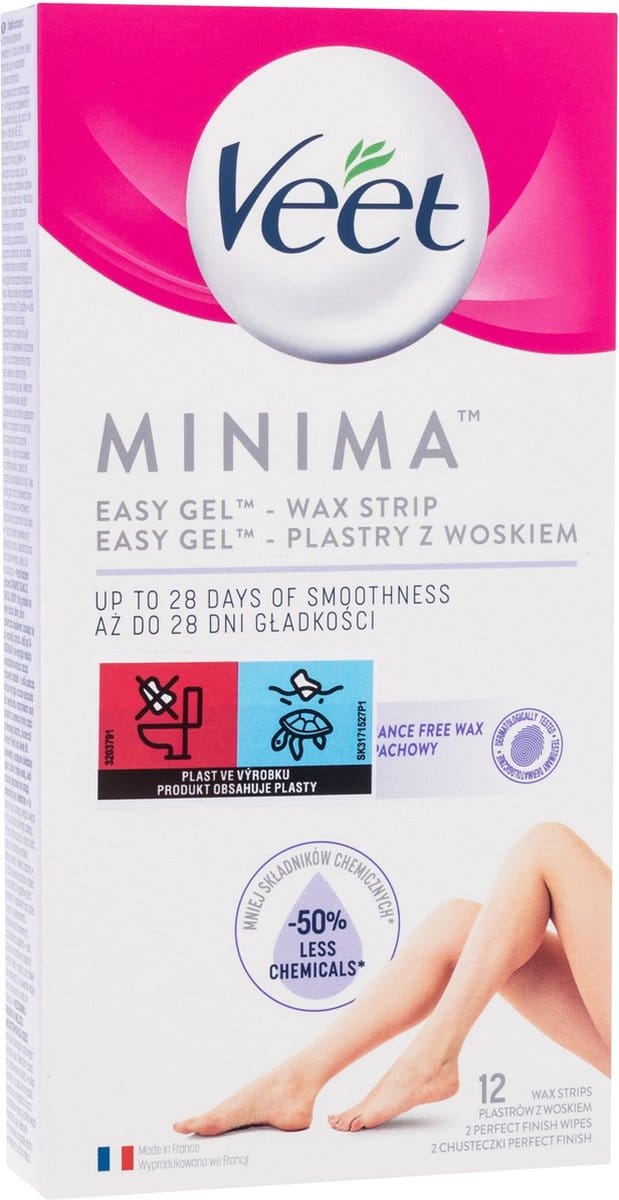 Veet Minima Easy Gel Wax Strips - 12 strips