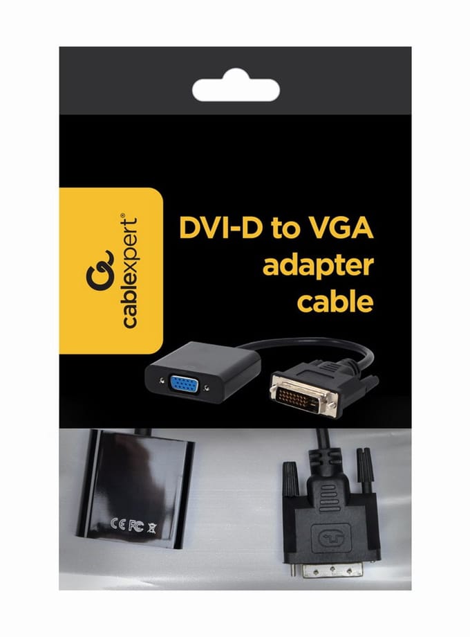 Gembird A-DVID-VGAF-01 video kabel adapter 0,2 m DVI-D VGA (D-Sub) Zwart