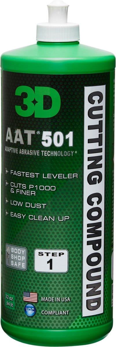 3D AAT 501 cutting compound - 250 ml - siliconen vrije polijst pasta