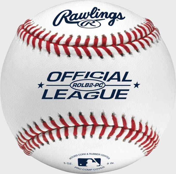 Rawlings - MLB - Honkbal - ROLB2-PC - Honkbal - Jeugd - Official Size - Pro Comp - U12 - 9 inch