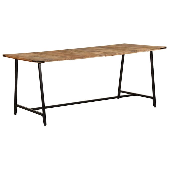 vidaXL - Eettafel - 180x90x75 - cm - massief - mangohout