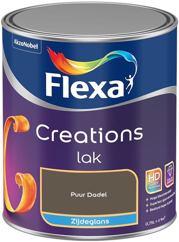 Flexa - Creations Lak Zijdeglans - Puur Dadel - Mengverf - 750 Ml