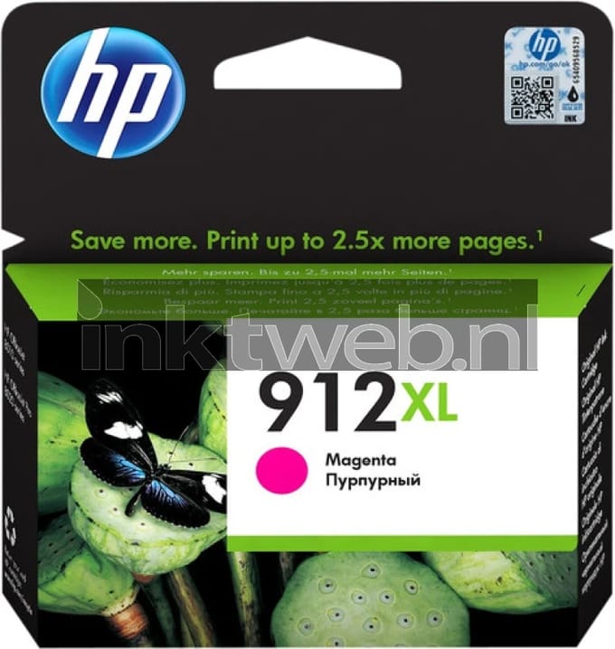HP Inktcartridge 912XL (3YL82AE) Magenta Hoge capaciteit