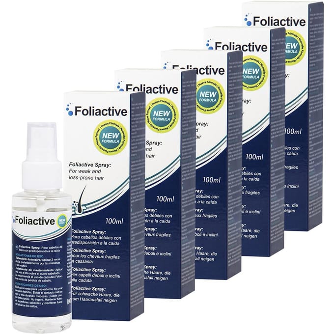 FOLIACTIEVE SPRAY, lotion tegen haaruitval 5 boxes