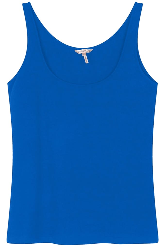 EsQualo Basic Singlet Blue Taglia: S | Canottiere Outlet | Donna | Blu