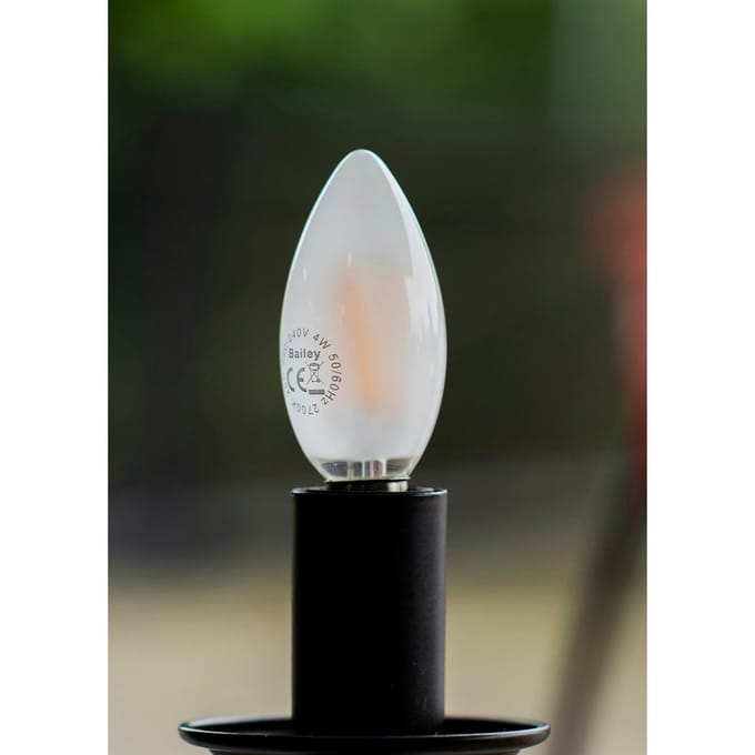 Bailey Led Filament Kaars E14 4W 2700K Dimbaar Frosted - 143622 [2 Stuks]