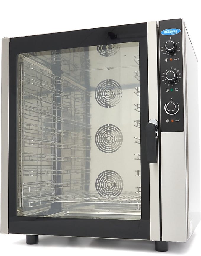 Combisteamer 10 Bakken (1/1 GN / 60 x 40 cm) Analoog 400V