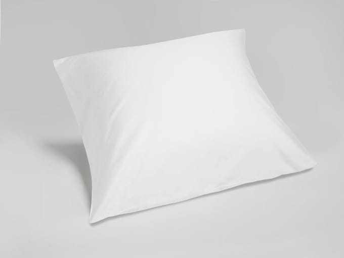 Yumeko kussensloop katoensatijn wit 65x65 - Bio, eco & fairtrade - 1 stuk