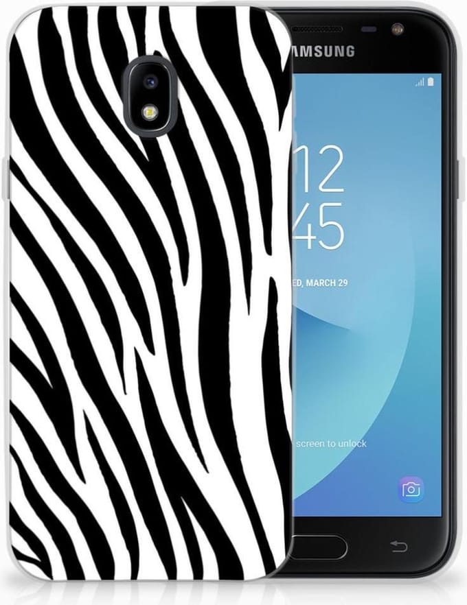 Samsung Galaxy J3 2017 TPU Hoesje Zebra