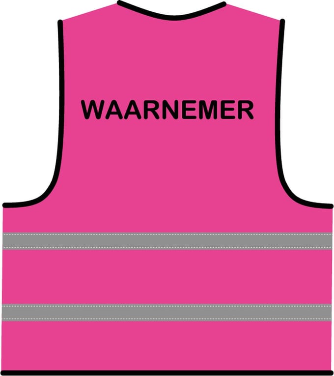 Waarnemer hesje roze